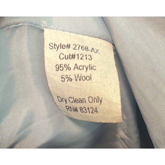 Renfrew Collection Tweed Blazer Double Breast Jacket Buttoned Vintage Y2K Sz 12 - Picture 11 of 16